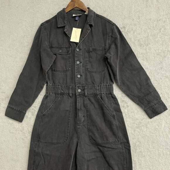 NEW Women's 6 Long Sleeve Utility Baggy Denim Jumpsuit - Universal Thread k1029 - Picture 5 of 9